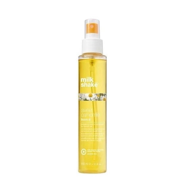 K18 Balsam revitalizant leave-in pentru par blond Milk Shake Sweet Camomile, 150 ml